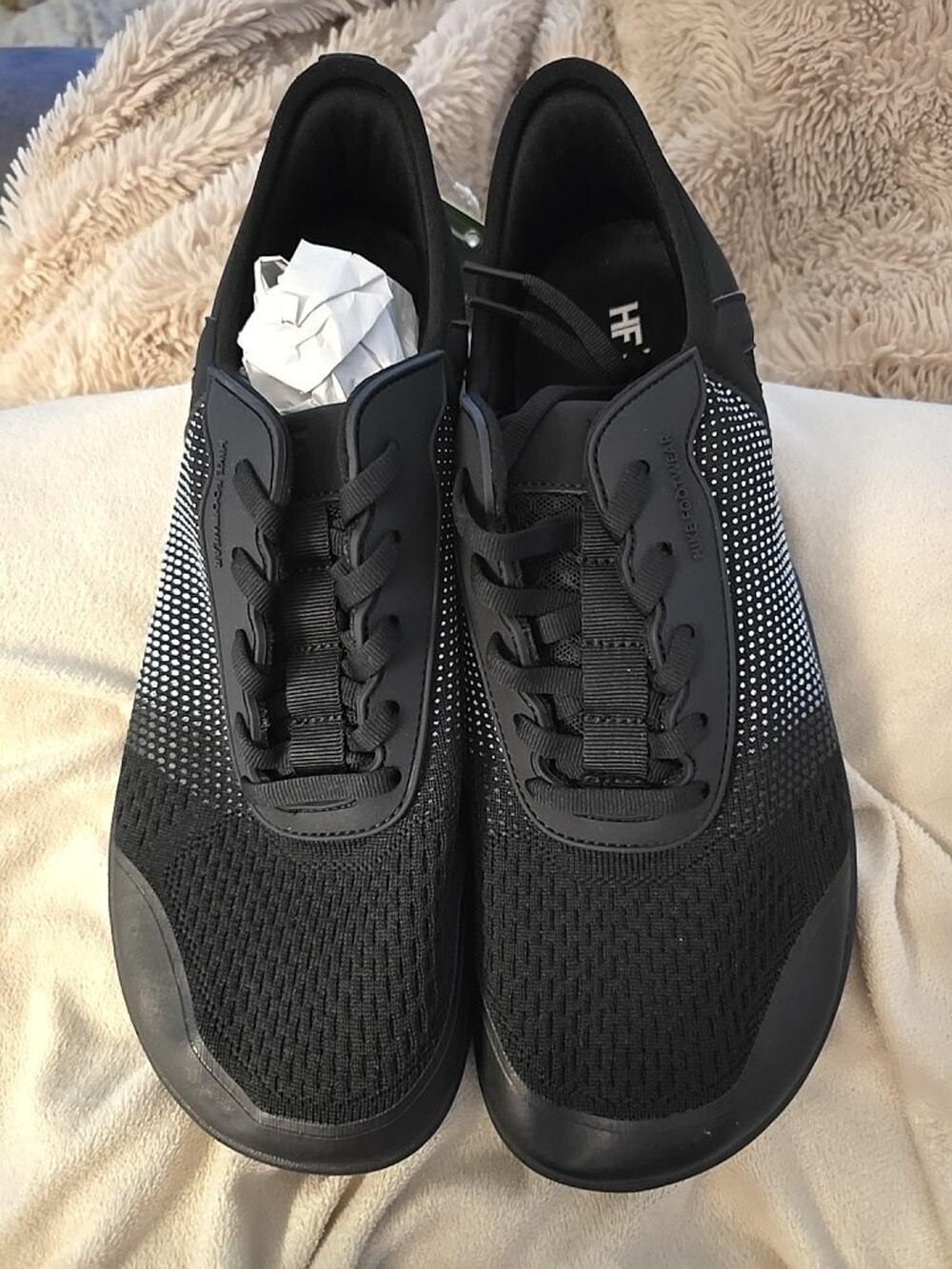 New Hike Footwear HF Stride Barefoot Shoes Black Size 43 Wmn 12-12.5 Men 10-10.5